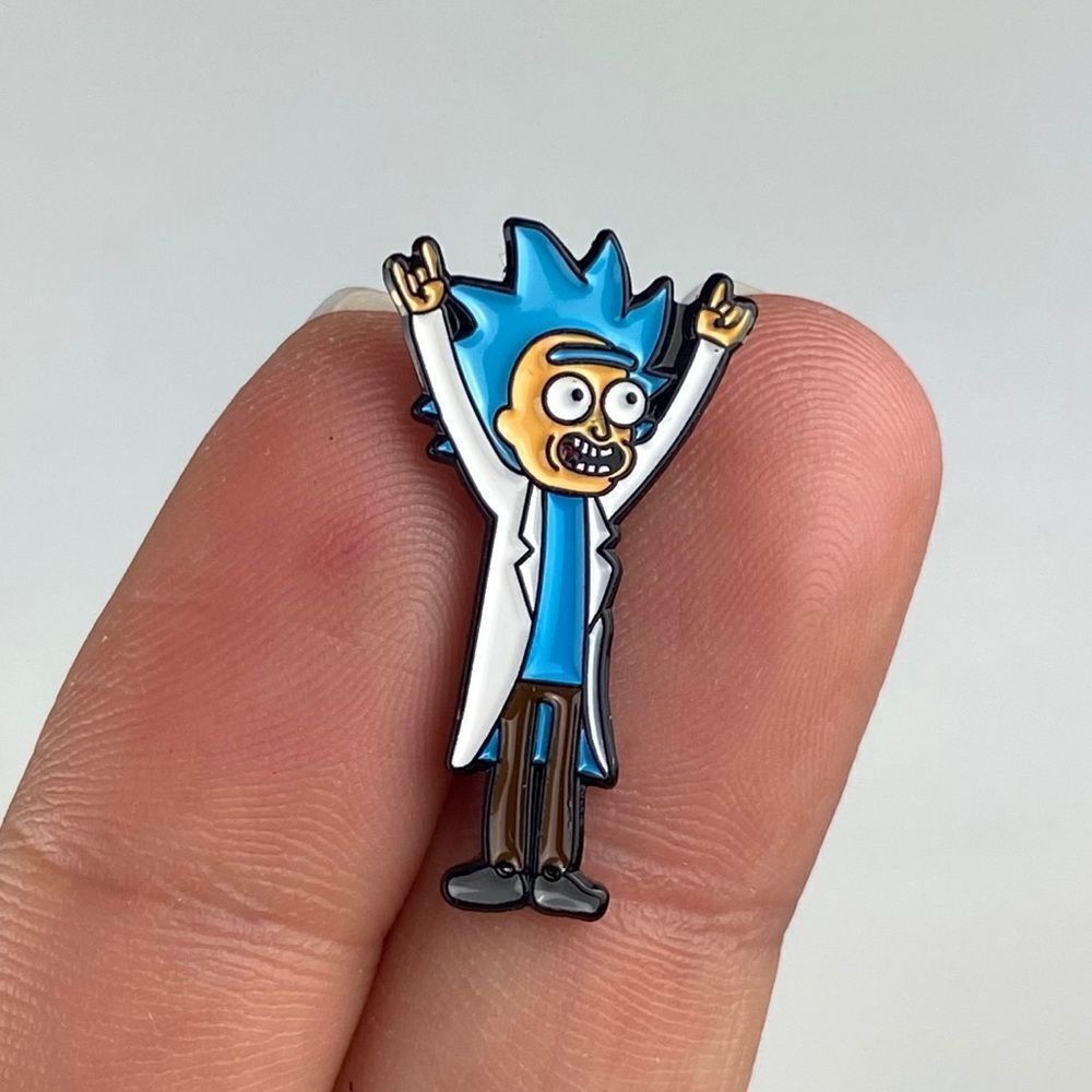 Rick Sanchez Enamel Pin/ Brooch Lapel